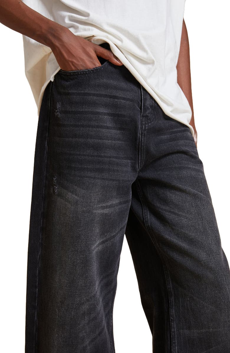 FOUND Lacy Baggy Straight Leg Jeans, Alternate, color,