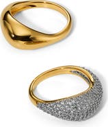 Nadri Gemini Set of 2 Rings