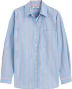 Madewell The Easy Stripe Cotton Poplin Button-Up Shirt