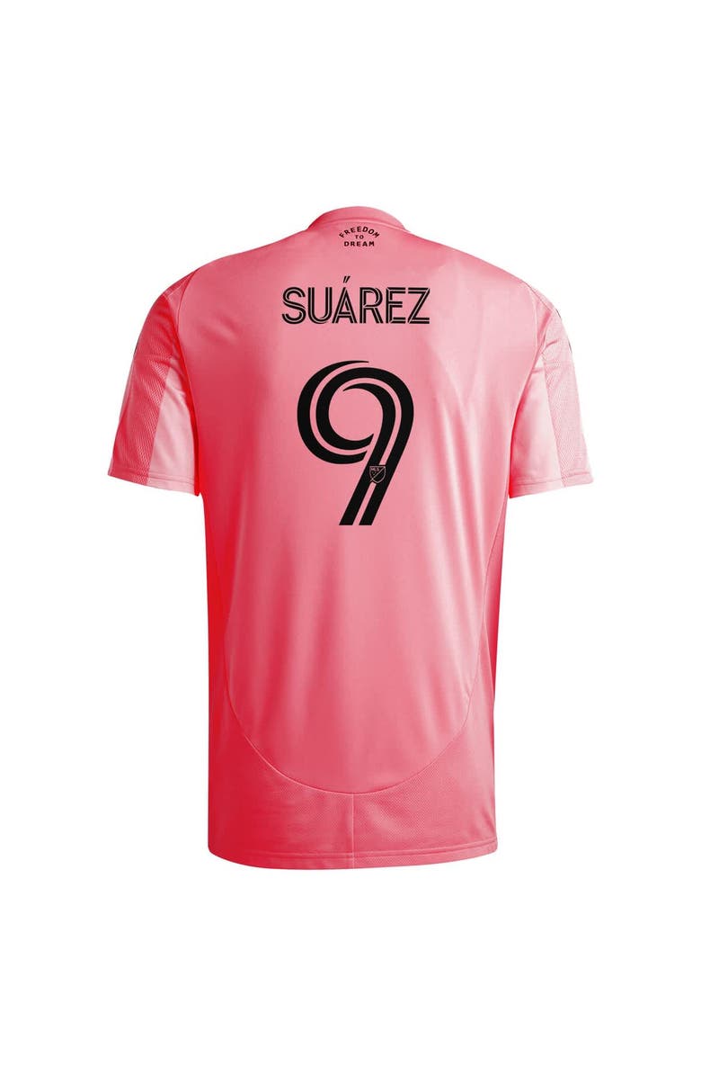adidas Men's adidas Luis Suárez Light Pink Inter Miami CF 2025 Euforia Replica Player Jersey, Alternate, color,