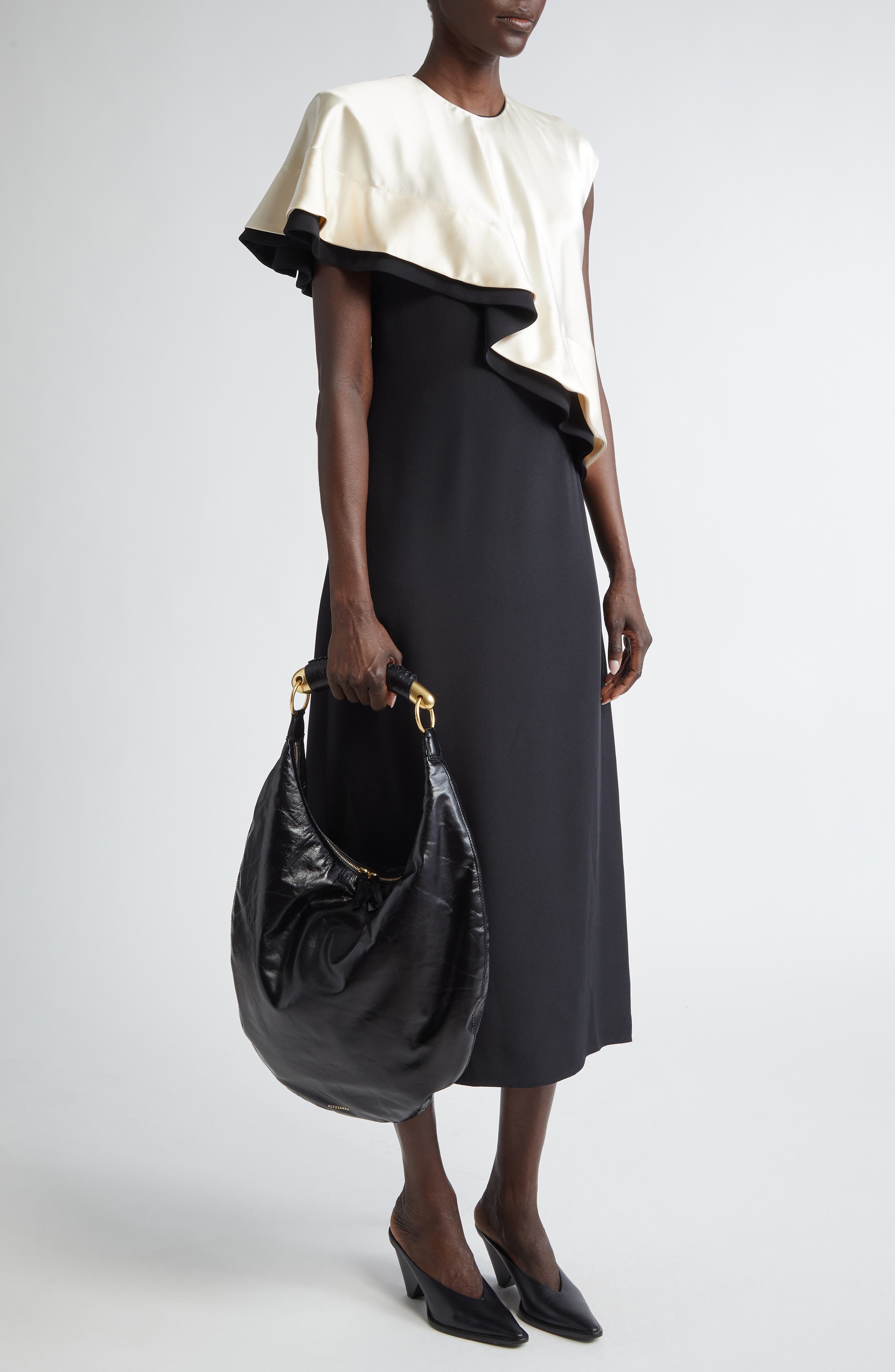 Altuzarra Athena Leather Hobo Bag, Alternate, color, 