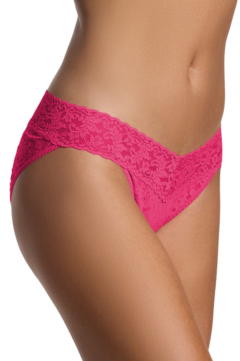 Signature Lace Bikini, Alternate, color, RUBY