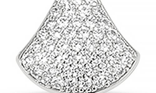 Ettika Layered Teardrop & Freshwater Pearl Charm Necklace In Silver