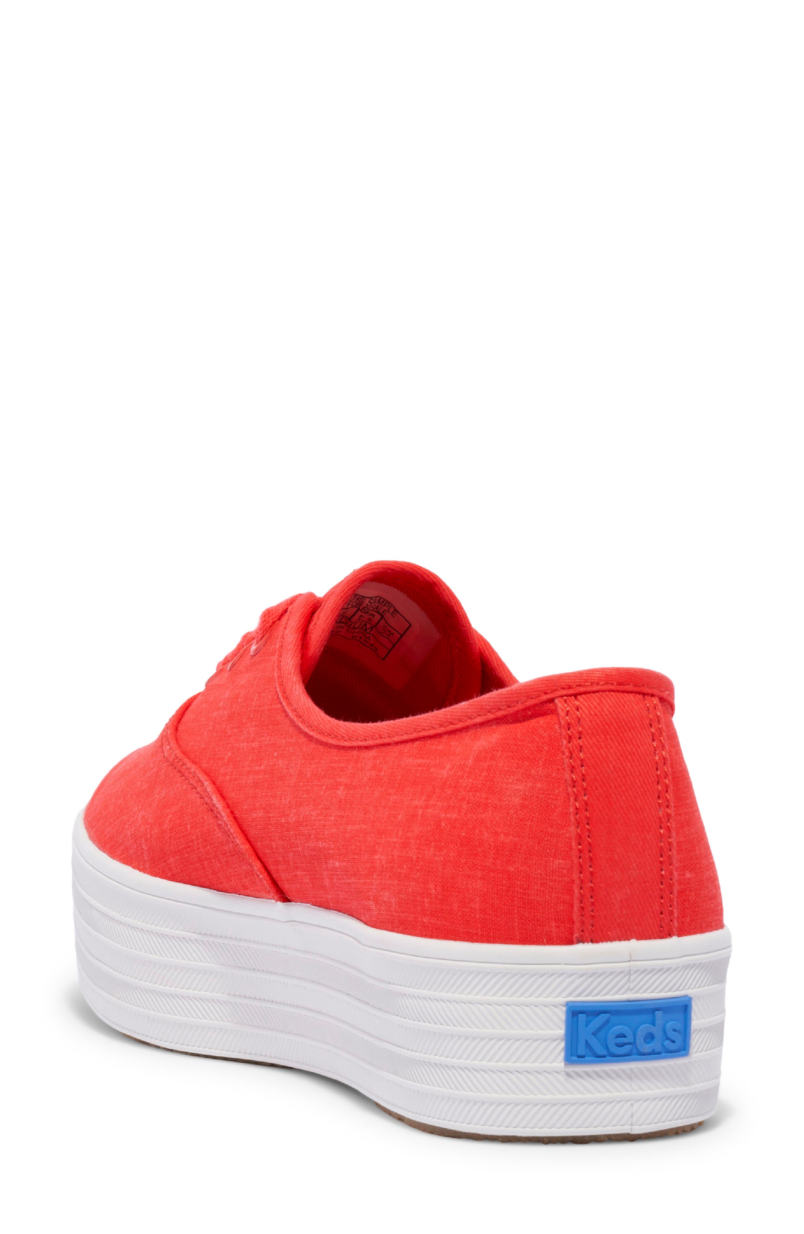 Keds<sup>®</sup> Point Linen Platform Sneaker, Alternate, color, 