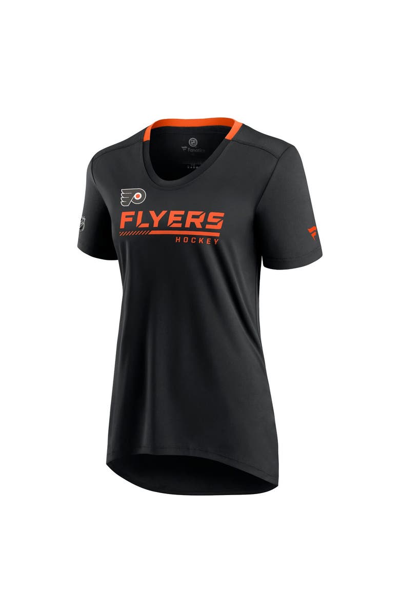 FANATICS Women's Fanatics Branded Black Philadelphia Flyers Authentic Pro Locker Room T-Shirt, Alternate, color,