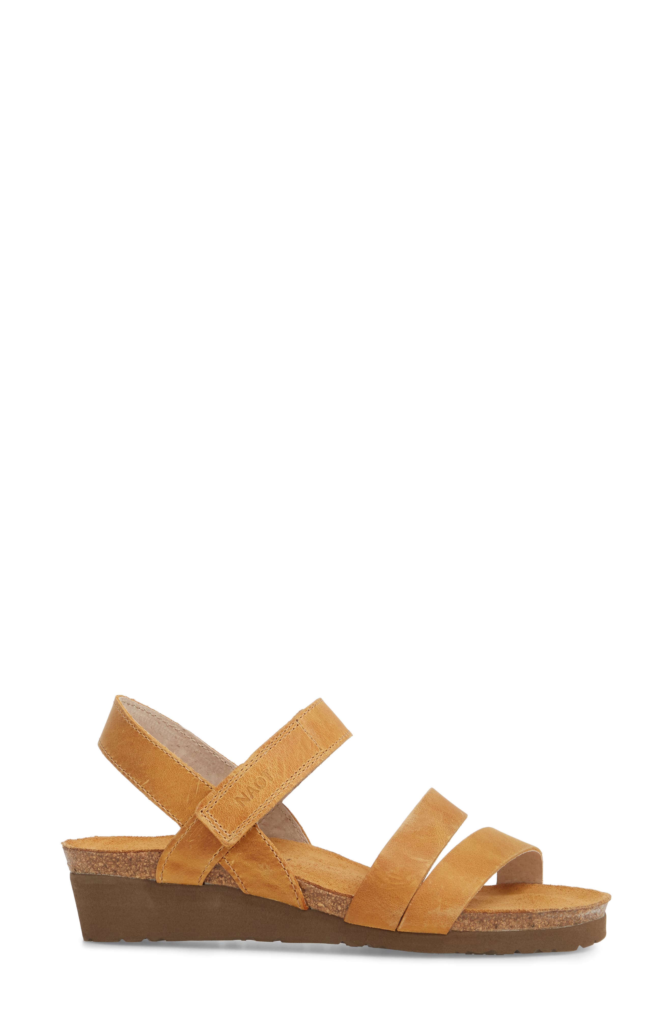 Kayla Wedge Sandal, Alternate, color, OILY DUNE NUBUCK