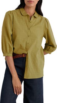 Seasalt Cornwall Hope Cottage II Organic Cotton Button-Up Shirt