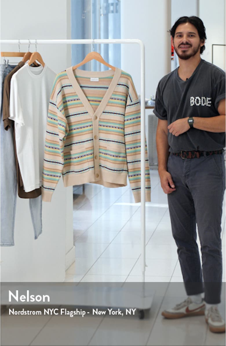 Men's Nogales Stripe Cardigan, sales video thumbnail