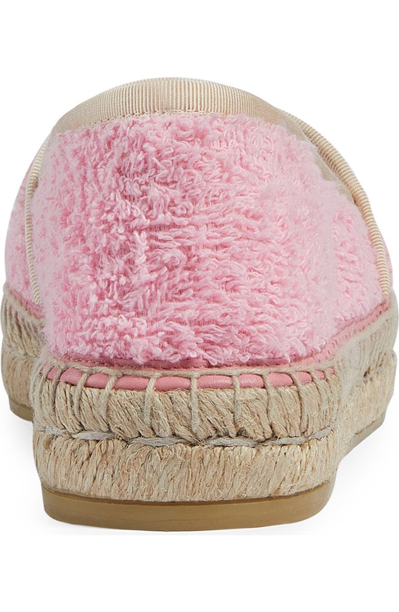 Gucci Pilar Espadrille Flat, Alternate, color, Pink/ Ivoire