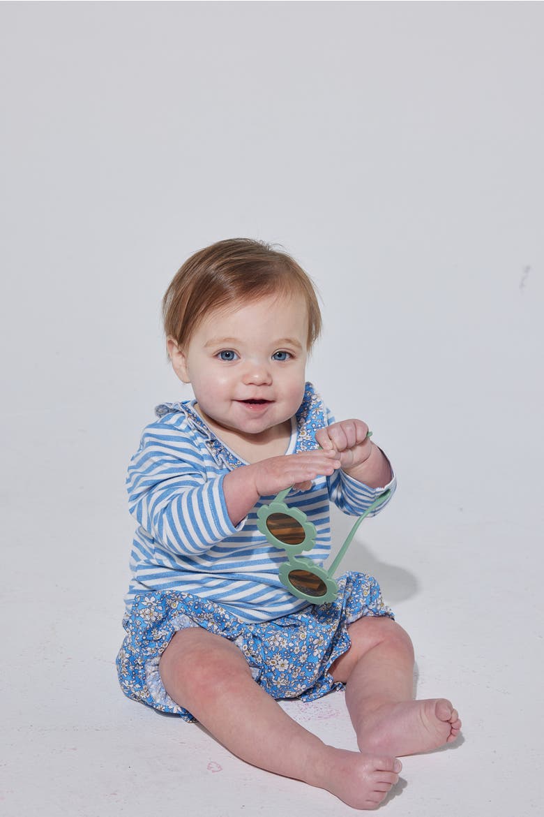Kids' Striped Floral Bloomer Set, Alternate, color, Roland Floral Blue
