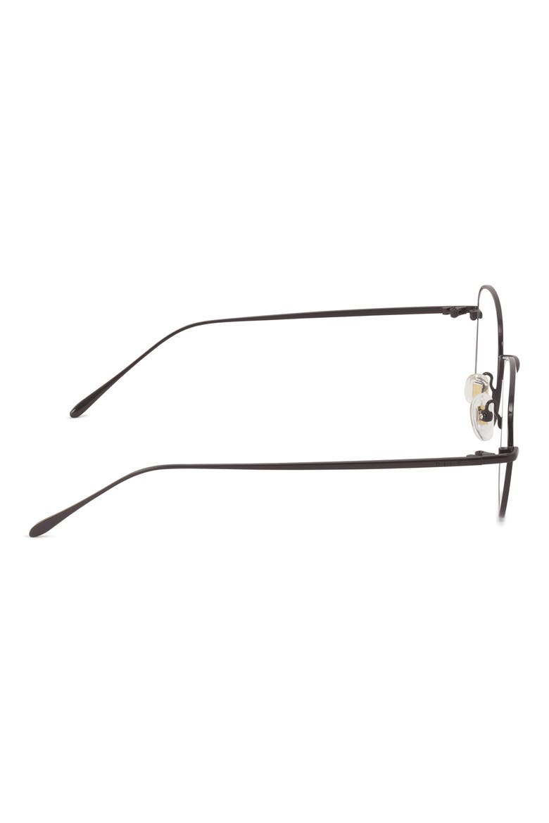 Reid 51mm Round Optical Glasses, Alternate, color, BLACK