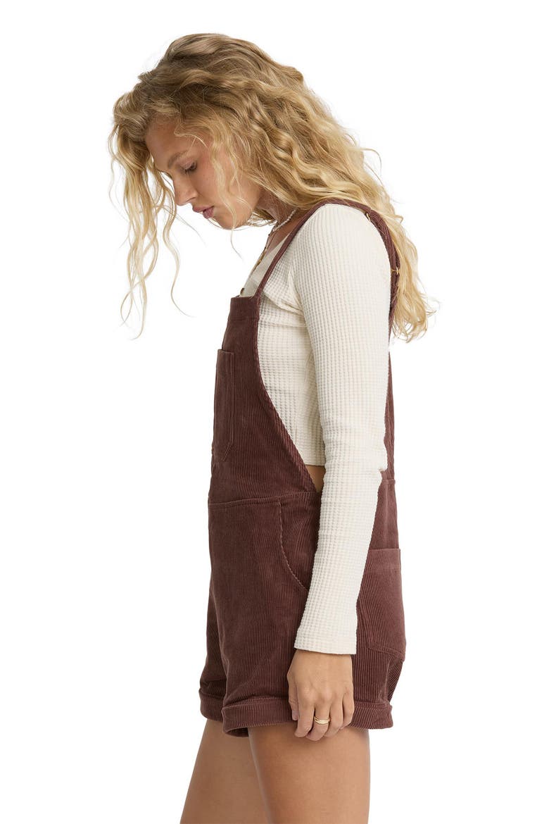 Wild Pursuit Corduroy Overalls, Alternate, color, TEAK