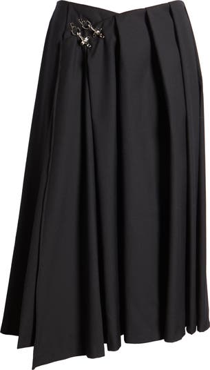 [ロウ クラシック] LOW CLASSIC PLEATED MIDI WRAP SKIRT☆☆ LOW CLASSIC] PLEATED MIDI WRAP SKIRT / BEIGE ボトムス