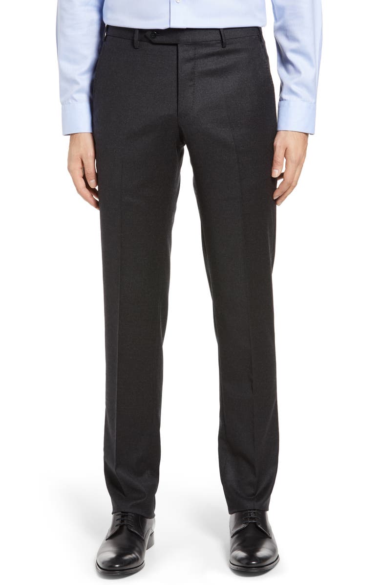 Zanella Parker Flannel Trousers, Main, color, 