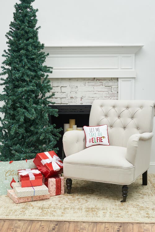 C & F Home C&f Home #elfie Embroidered Accent Pillow, 10" X 10" In Red