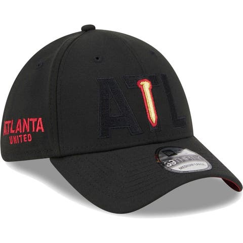 Men's New Era Black Atlanta United FC Kick Off 39THIRTY Flex Hat
