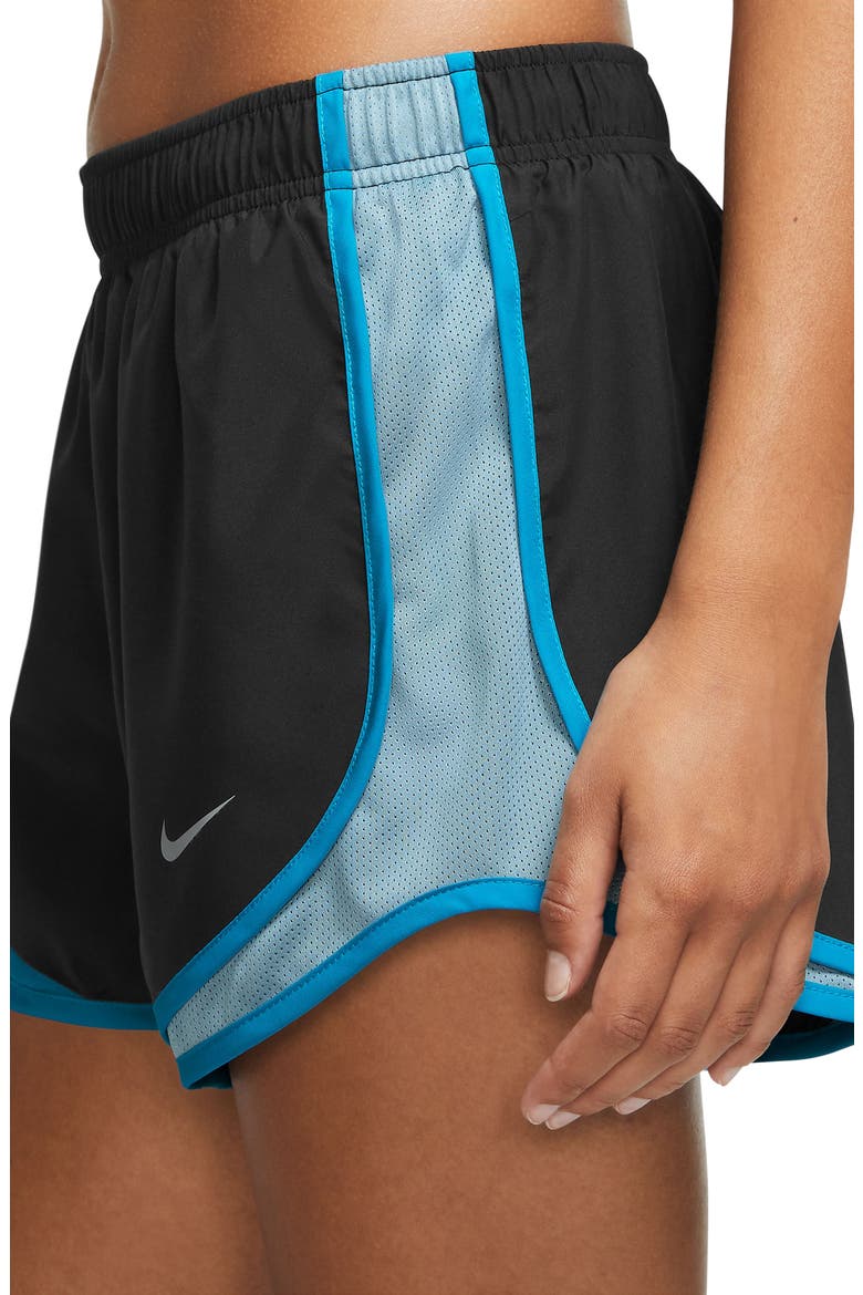 Dri-FIT Tempo Running Shorts, Alternate, color, BLACK/ WORN BLUE