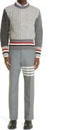 Thom Browne 4-Bar Mélange Wool Pants