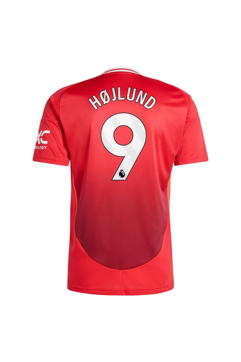 Men's adidas Rasmus Højlund Red Manchester United 2024/25 Home Replica Player Jersey, Alternate, color, Red