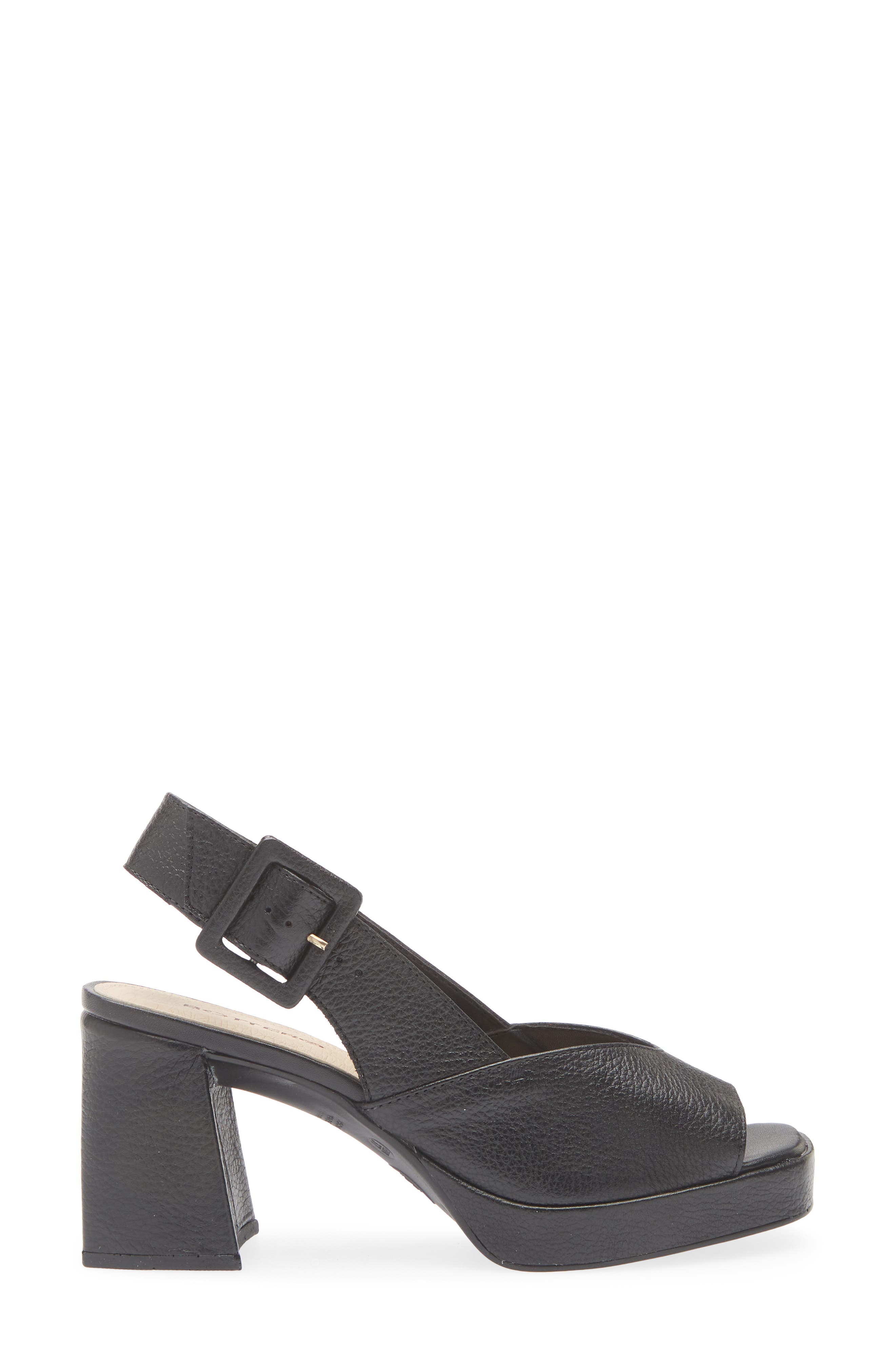 Bottero Britnet Slingback Platform Sandal, Alternate, color, Preto