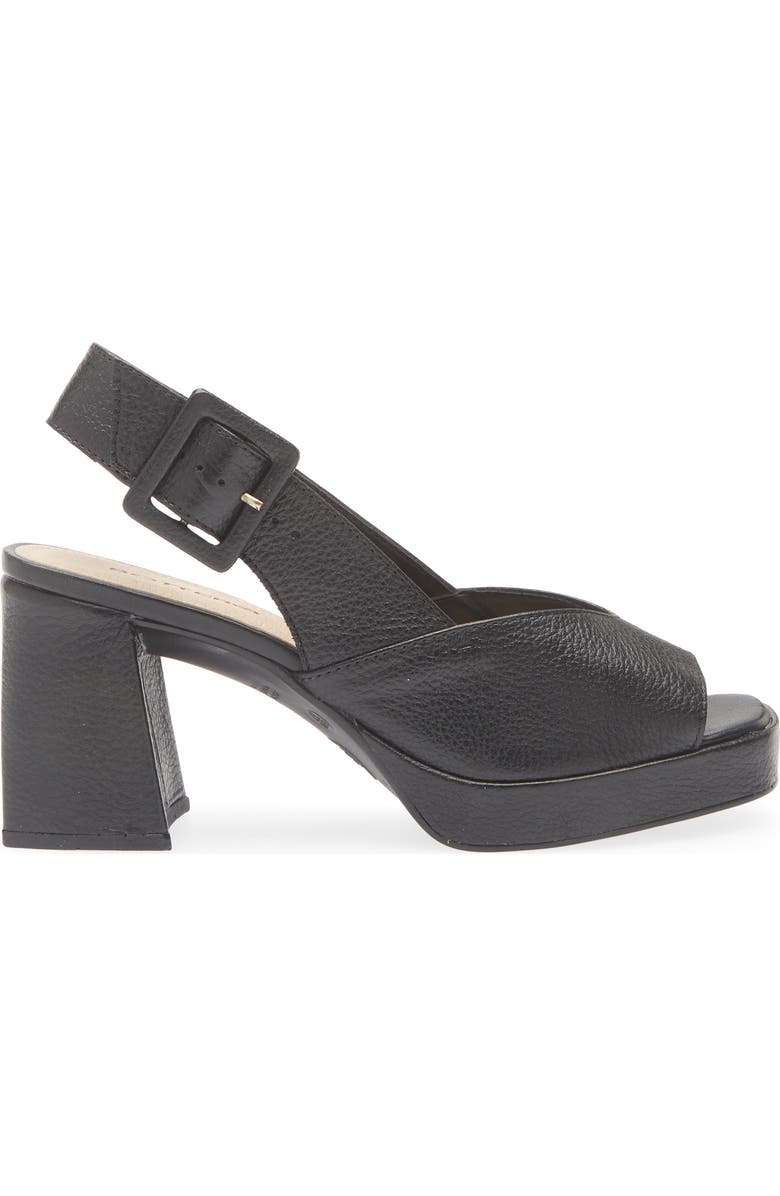 Bottero Britnet Slingback Platform Sandal, Alternate, color, Preto