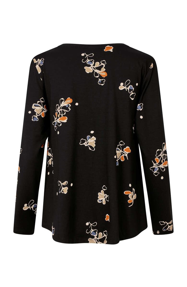 Masai Copenhagen Long Sleeve Round Neck Blouse, Alternate, color, Autumnal