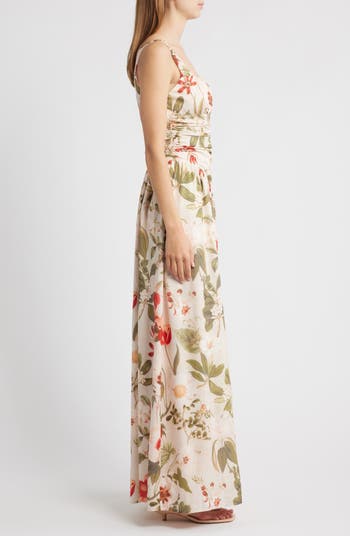Cameron Floral Maxi Cocktail Dress