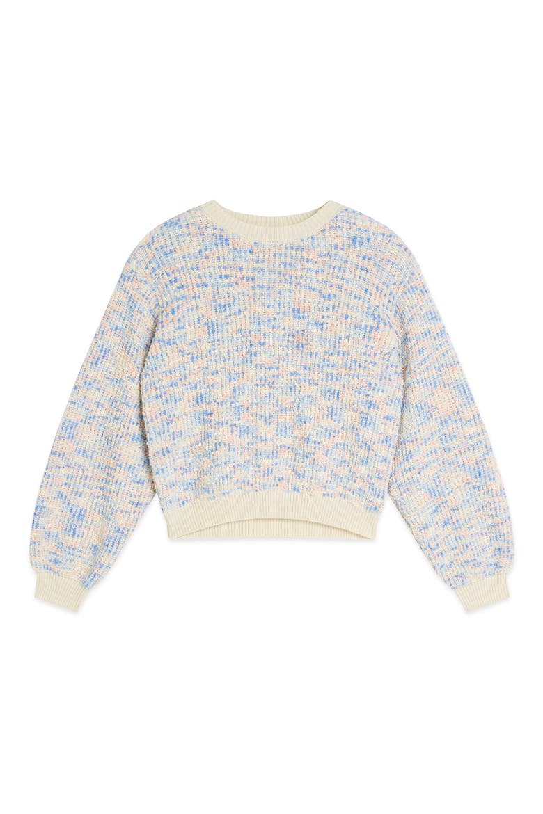 Kids' Popcorn Knit Sweater, Main, color, POWDER PINK