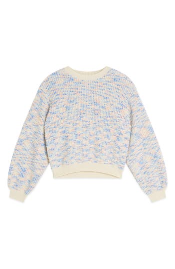 Scotch & Soda Kids' Popcorn Knit Sweater In Blue