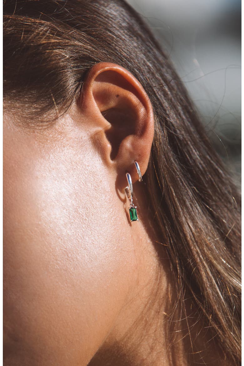 Sea Sparkle Earrings, Alternate, color, Silver