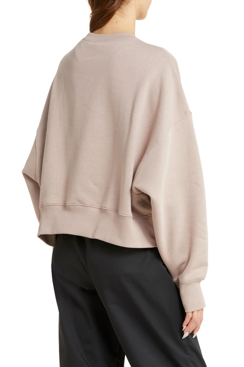 Phoenix Fleece Crewneck Sweatshirt, Alternate, color, DIFFUSED TAUPE/ SAIL