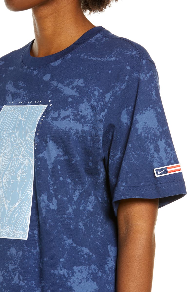 Nike Sportswear Boxy Graphic Tee, Alternate, color, Midnight Navy