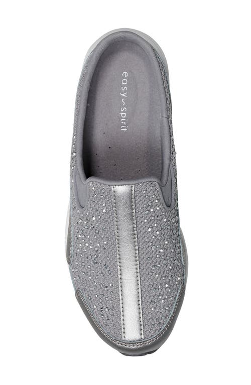 Easy Spirit Travel Sparkle Clog In Medium Gray