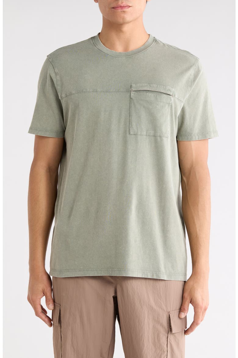Ronan Acid Wash Cotton T-Shirt, Main, color, MOUNTAIN SAGE