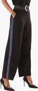 LASCANA Sequin Trim Wide Leg Pants