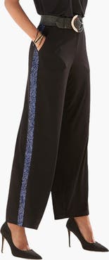 LASCANA Sequin Trim Wide Leg Pants