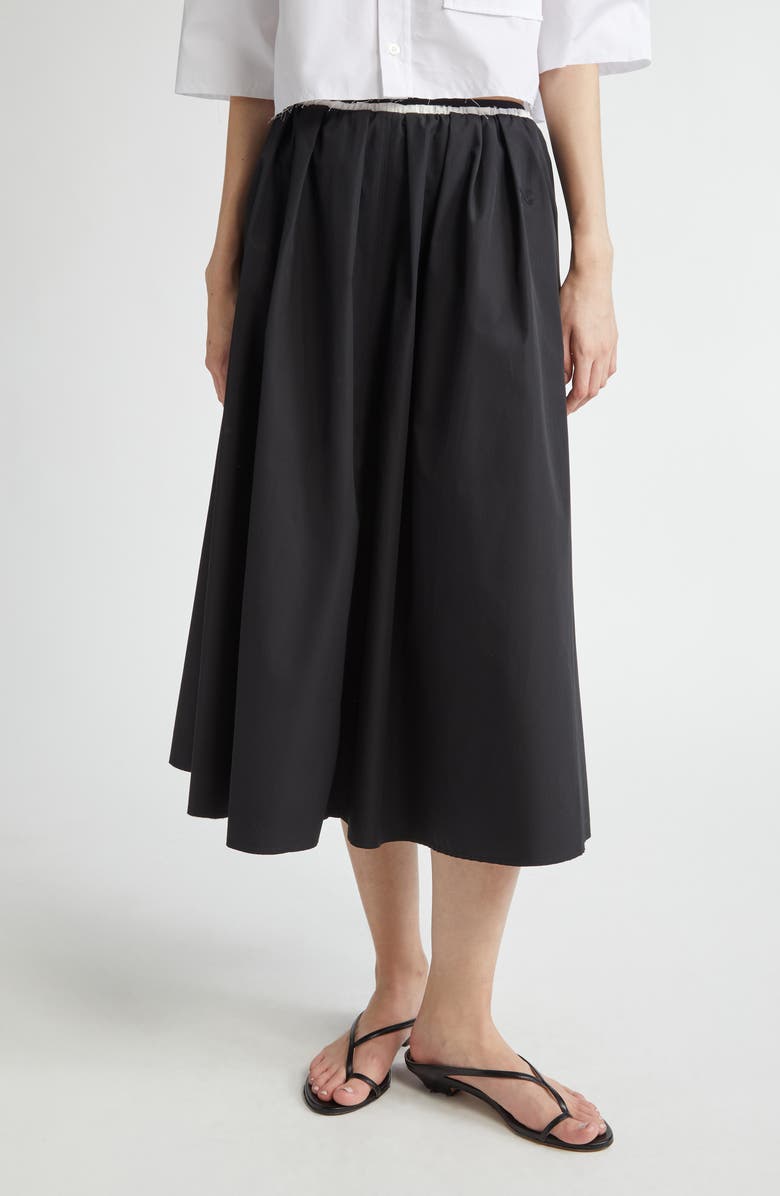 NACKIYÈ Summer Wine Elastic Waist Circle Skirt, Main, color, 