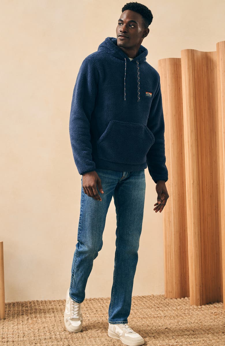 Faherty BFCM High Pile Fleece Hoodie, Alternate, color, 