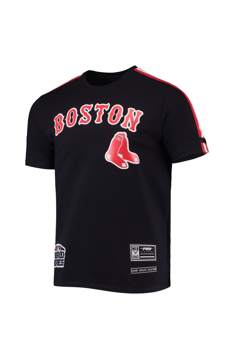 PRO STANDARD Men's Pro Standard Navy/Red Boston Red Sox Taping T-Shirt, Alternate, color, 