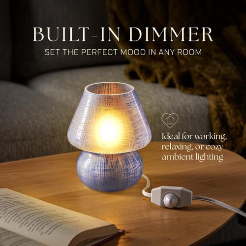 Next Glow Retro Mushroom Led Table Lamp, Modern Dimmable E26 Socket