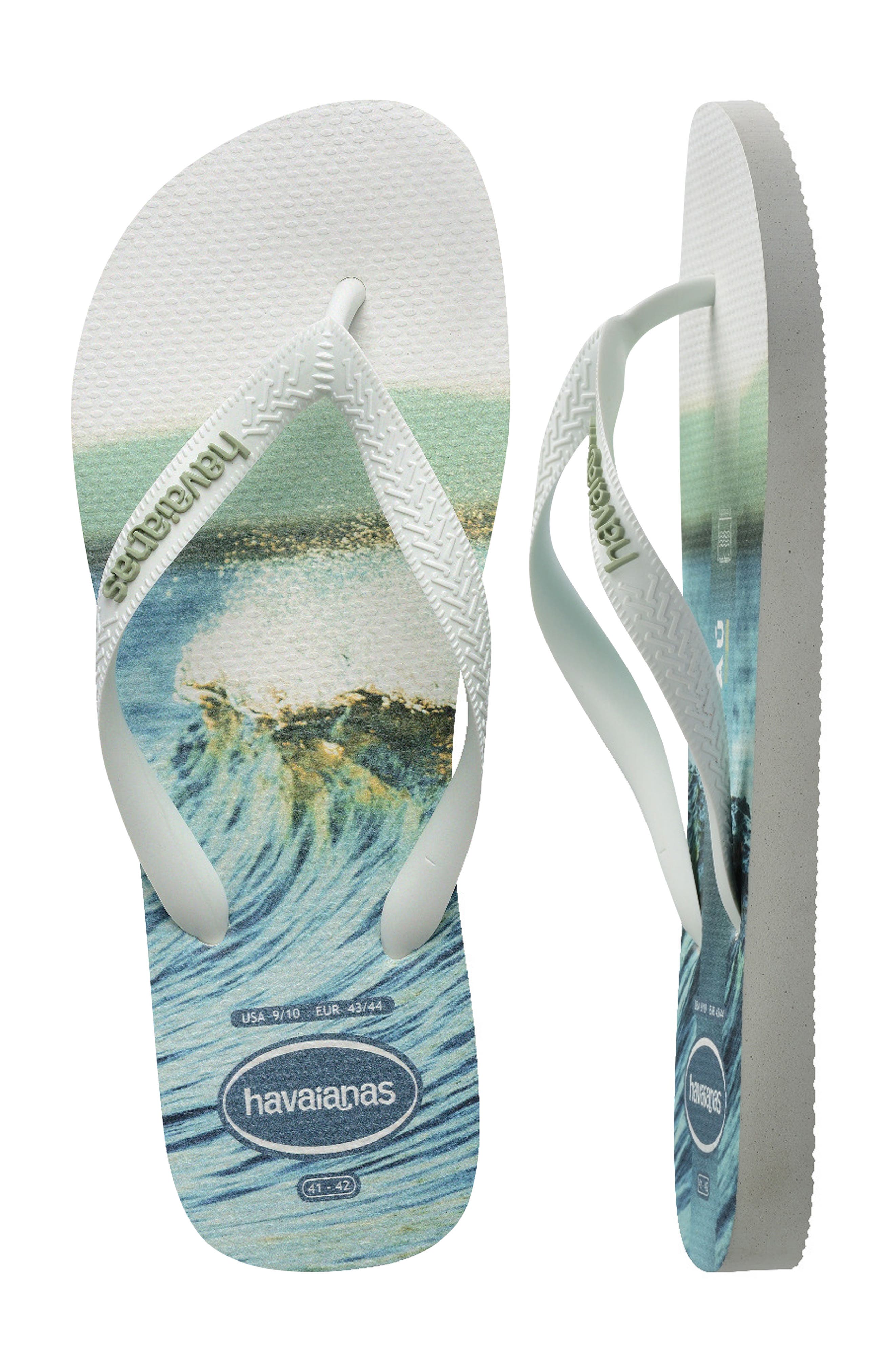 Top Surfer Flip Flop, Alternate, color, WHITE/ WHITE