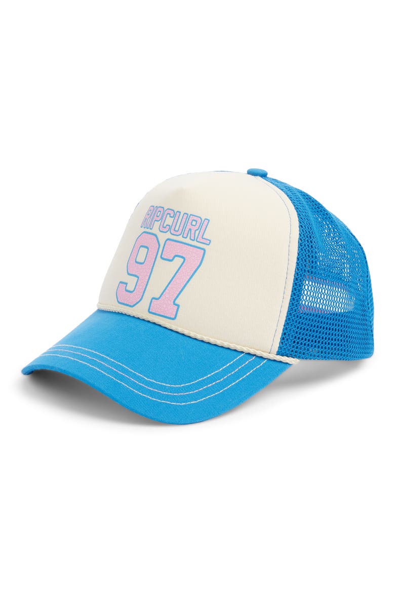 Mixed Revival Trucker Hat, Main, color, BLUE