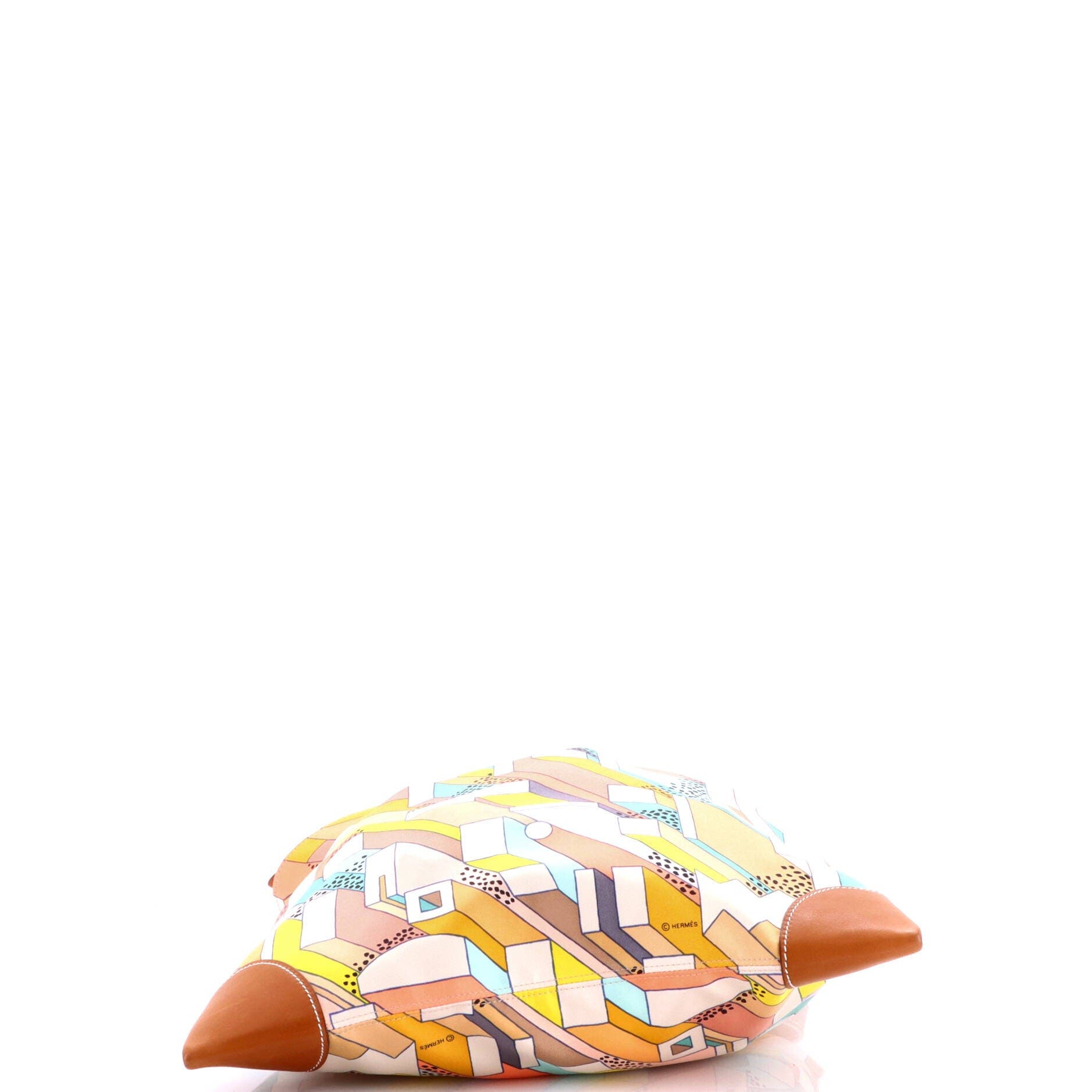 Silky City Bag Printed Silk and Leather PM, Alternate, color, None