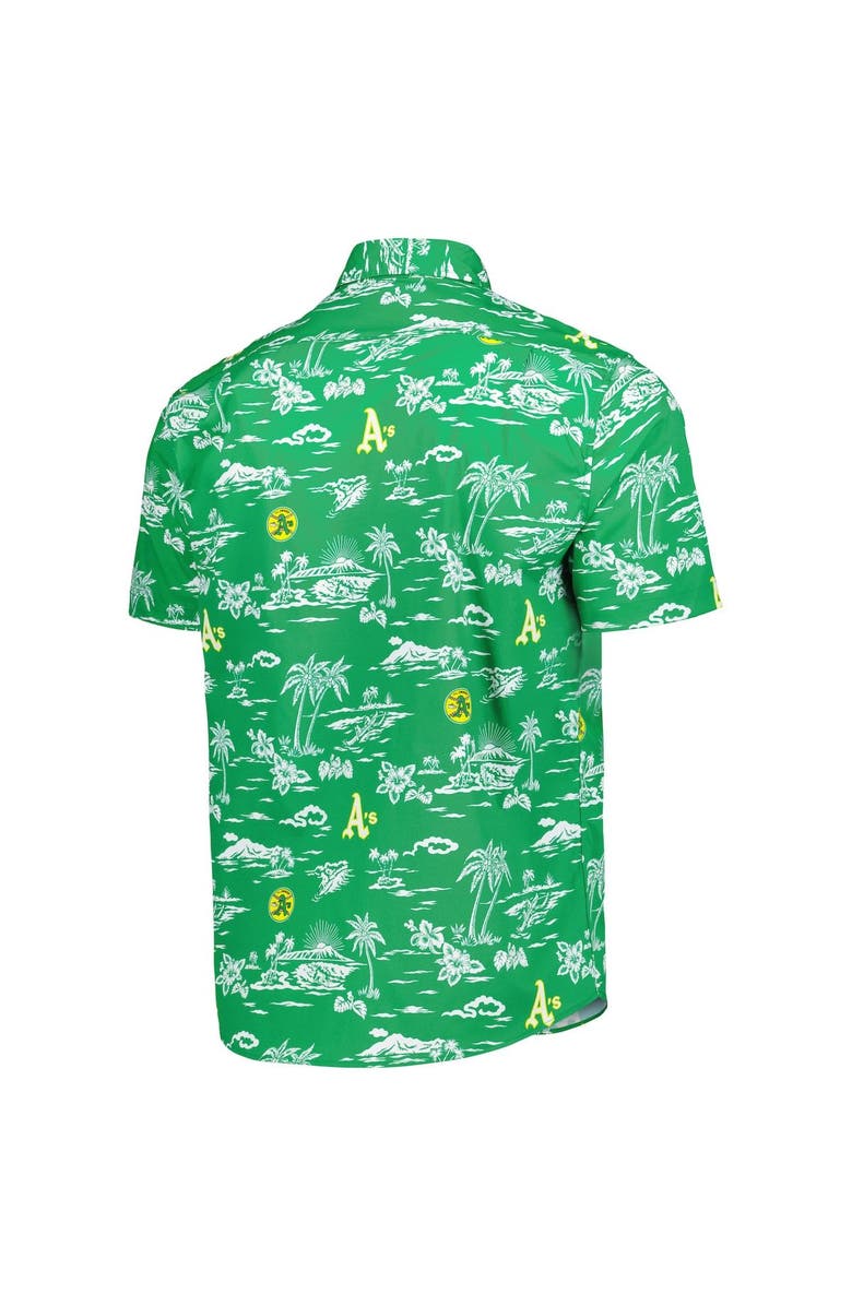 Reyn Spooner Men's Reyn Spooner Green Oakland Athletics Kekai Button-Down Shirt, Alternate, color, Green