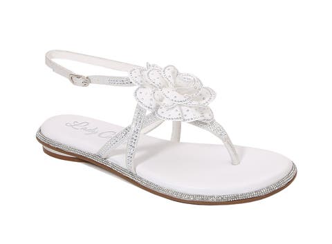 Flower Thong Flat Sandal