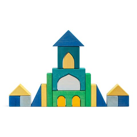 Alex Classic Wooden Building Block Set - 20 Pieces
