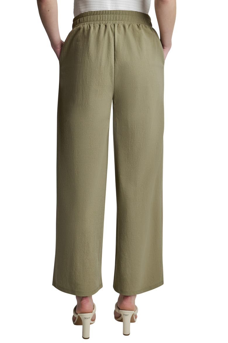 Logo Pull-On Wide Leg Pants, Alternate, color, LGHT FATIGUE