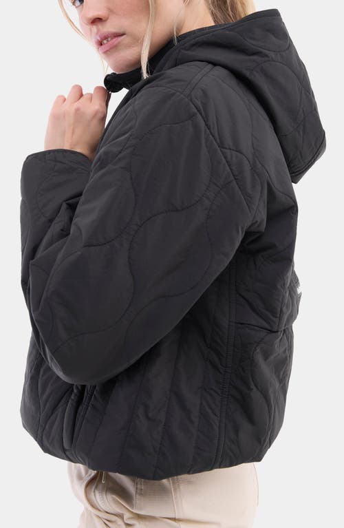 Halfdays Bessie Water Resistant Packable Quilted Puffer Jacket In Black