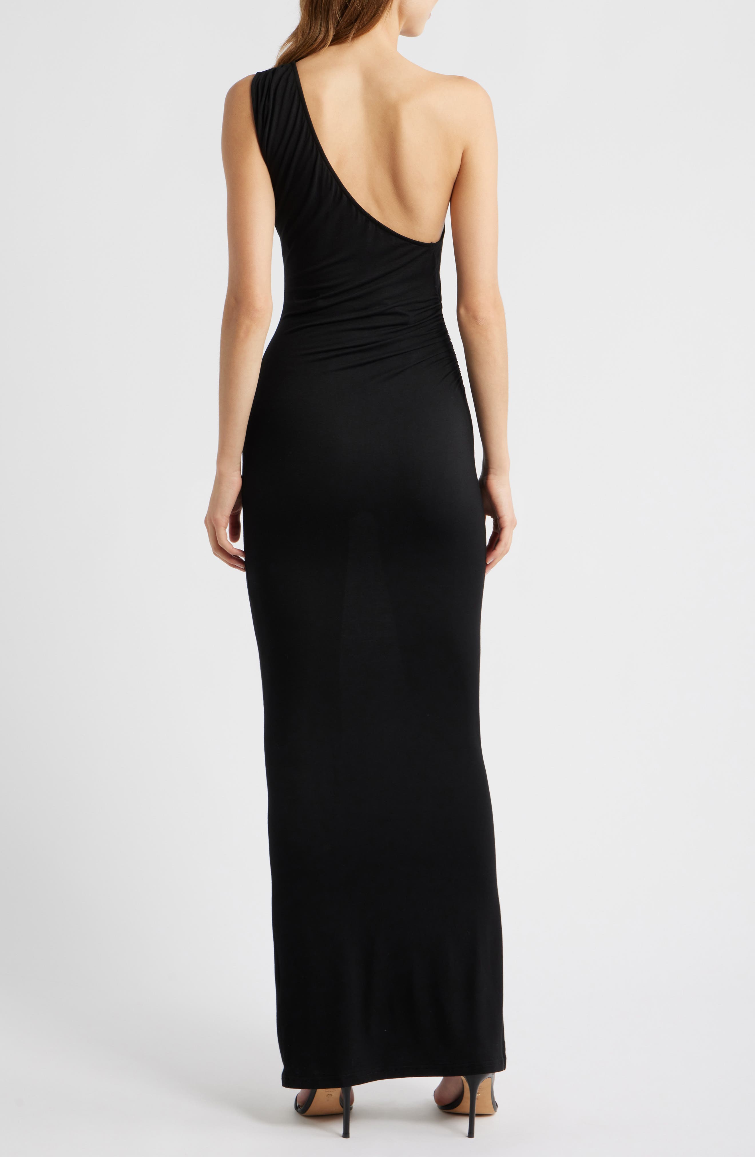 Elva One-Shoulder Mermaid Gown - image 2