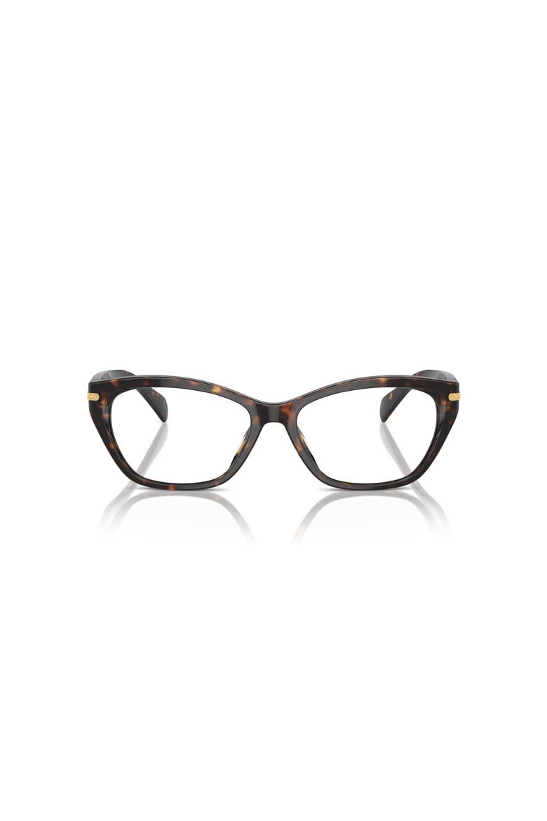 55mm Rectangle optical glasses, Alternate, color, Tortoise